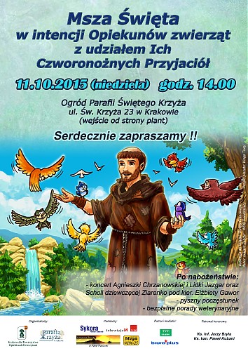 Msza Święta w intencji opiekunów zwierząt z udziałem ich czworonożnych przyjaciół