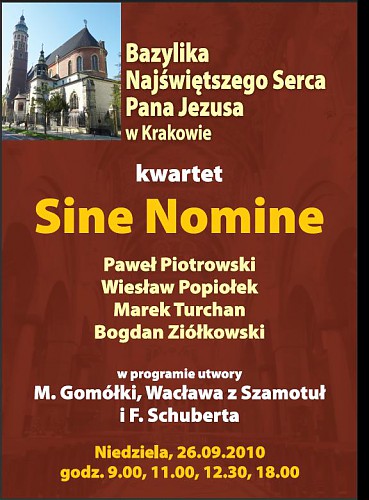 Koncert kwartetu SINE NOMINE